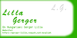 lilla gerger business card